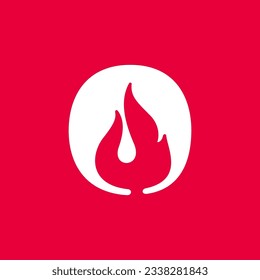 0 logotipo. Número cero con llamas de fuego. Icono de vintage de espacio negativo. Emblema de velocidad rápida en llamas. Vector para el desgaste del equipo deportivo, afiches de carrera de peligro, identidad de victoria, etiquetas de camping, empresa de motocicletas.