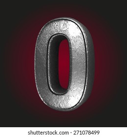 0 metal letter