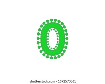 0 null number green coronavirus dinosaur reptile font covid vector design element