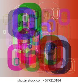 0 Number art background