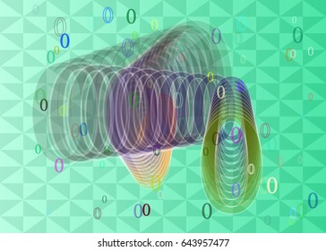 0 Number background design
