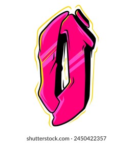0 Number Graffiti.Sport Racing Number
