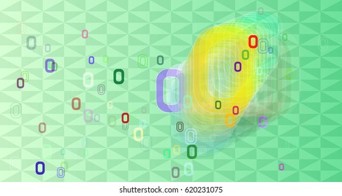 0 Number template texture