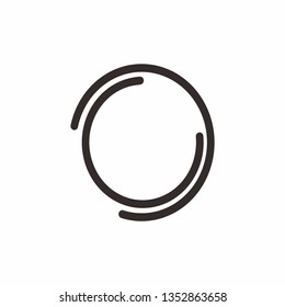 0 O logo initial letter design template vector illustration