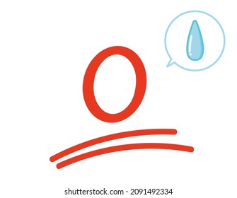0 points. Scoring.  Vector illustration.