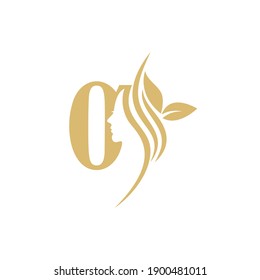 0 Logo abstracto vectorial, plantillas de diseño de marca en estilo minimalista lineal moderno, emblema para estudio de belleza y cosmética - retrato femenino, cara de mujer hermosa - placa para maquillador, moda