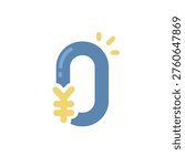 0 yen free fee vector icon for free estimate and no service charge