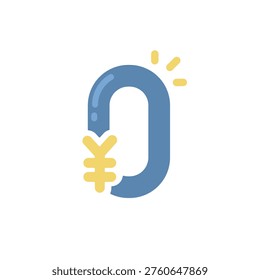 0 yen free fee vector icon for free estimate and no service charge