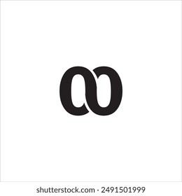 The 00 logo with a black borderless shape and a white background