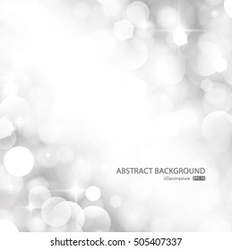 006_Vector glittery lights silver abstract background.