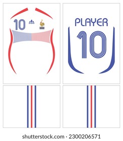 #009 Jersey France 2006 Away, white jersey