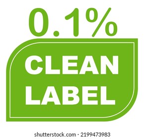 0.1% pure percentage label. Ecological green stamp. original quality badge vector art illustration with leaf for label or sticker. Eco friendly ancient icon. Organic plant symbol.