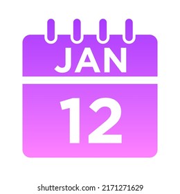 01-Jan - 12 Glyph Gradient