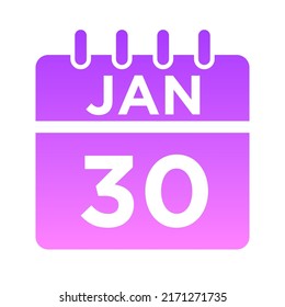 01-Jan - 30 Glyph Gradient