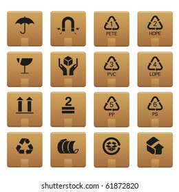 01Packaging Icons Professional vector set for your website, application, or presentation. The graphics can easily be edited colored individually and be scaled to any size