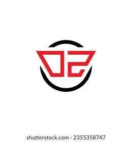 02 abstract number monogram logo vector