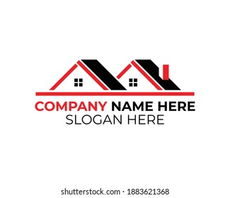 02 Real Estate Logo. Minimal home, house logo, icon for your business property. Stock vector illustration.