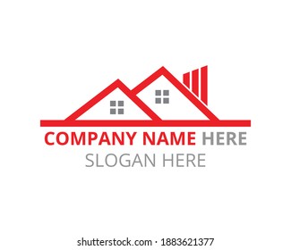 02 Real Estate Logo. Minimal home, house logo, icon for your business property. Stock vector illustration.