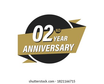 02 Year Anniversary Vector Images Design Stock Vector (royalty Free 