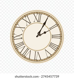 02:05 classic clock flat design icon for early afternoon appointments and time-tracking stickers.
