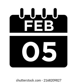 02-Feb - 05 Glyph black Icon