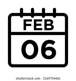 02-Feb - 06 Line Black Icon