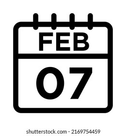 02-Feb - 07 Line Black Icon