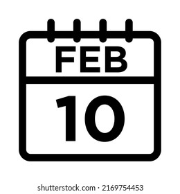 02-Feb - 10 Line Black Icon