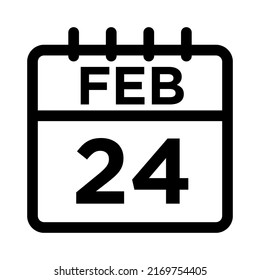02-Feb - 24-Line-Schwarzes Symbol