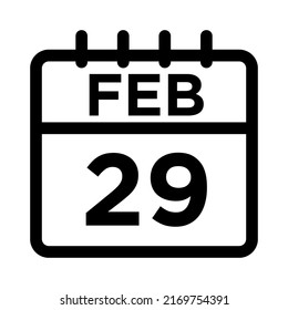 02-Feb - Icono negro de 29 líneas