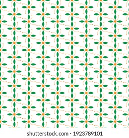 03 Resumen del patrón de hoja verde sin foco. Ilustración vectorial de fondo.