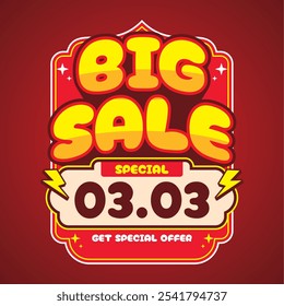 03.03 Special Big Sale Announcement Banner Design