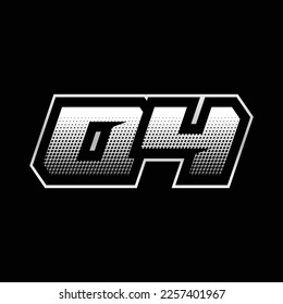 04 Number Speed Logo Design Template Inspiration, Vector Illustration For Sticker, Racing.