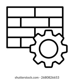 04-Foundation Línea de íconos fuertes Vector.eps