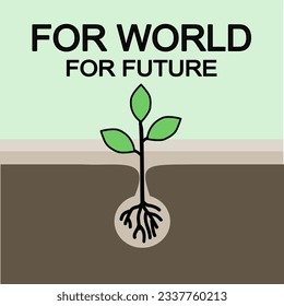 05 June, World Environment day concept design. world Environment day text and background illustration.vector