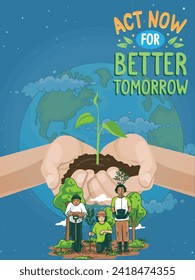 05 June, World Environment day concept 3d design. 3d World map with Environment day text and background illustration. image green tecogrow together concept save earth poster modern money concept eps

