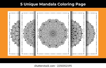 05 Unique Adult Mandala Coloring Page Interior