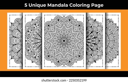 05 Unique Adult Mandala Coloring Page Interior