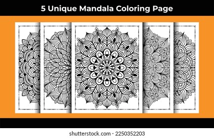 05 Unique Adult Mandala Coloring Page Interior