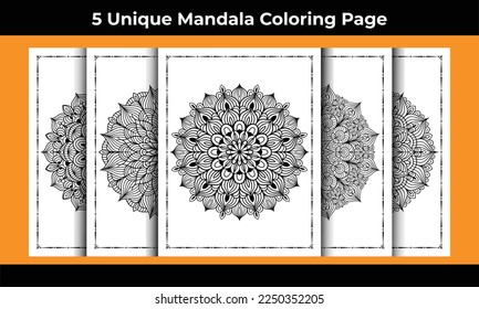 05 Unique Adult Mandala Coloring Page Interior