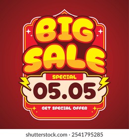 05.05 Special Big Sale Announcement Banner Design