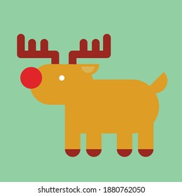 05_christmas deer_icon design is the graphic arts,refers to pre-made images used to illustrate any medium. 