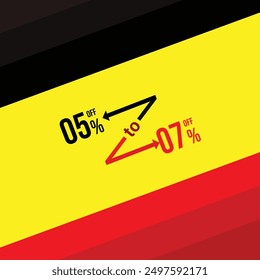 05%off to 07%off  image design. Vector and illustration  design.
