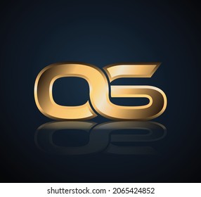06 Logotipo Gold 3D Number con fondo oscuro y reflexión realista