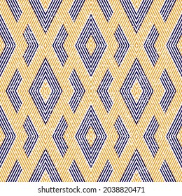 06 Modern texture with orange and blue bands. Seamless vector illustration eps 10.