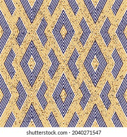 06 Modern texture with orange and blue bands. Seamless vector illustration eps 10.