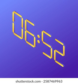 06:52 fashionable timepiece icon representing a morning routine app with a clean and modern interface.