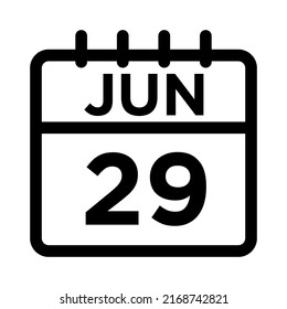 06-Jun - Icono negro de 29 líneas