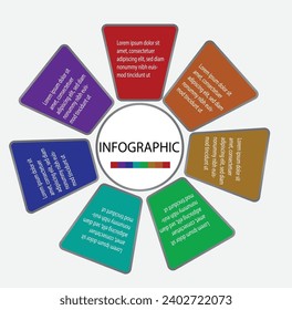 07 step or 7 option infographics