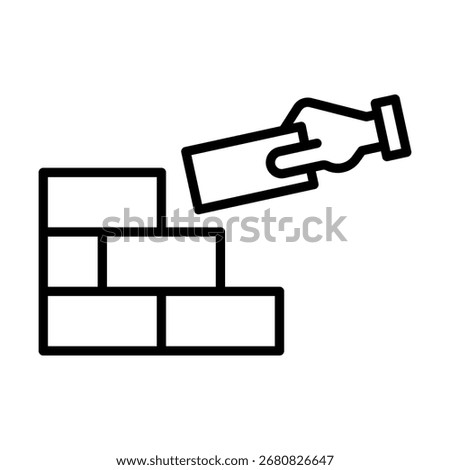 07-Brick by Brick icon line vector.eps